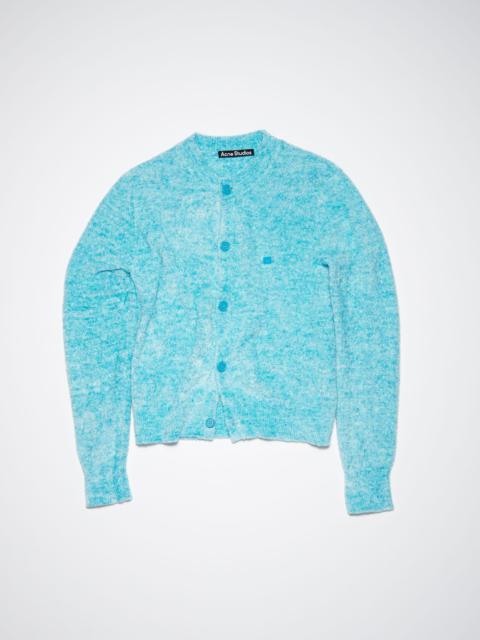 Acne Studios Textured cardigan - Teal blue