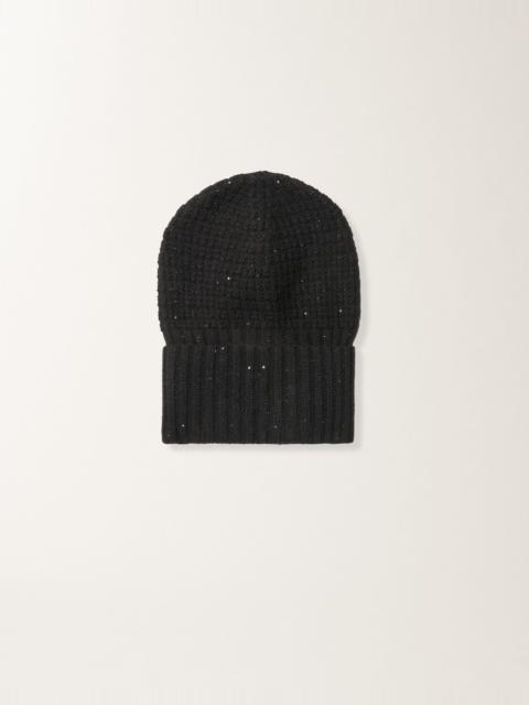 FABIANA FILIPPI Wool and silk hat with sequins