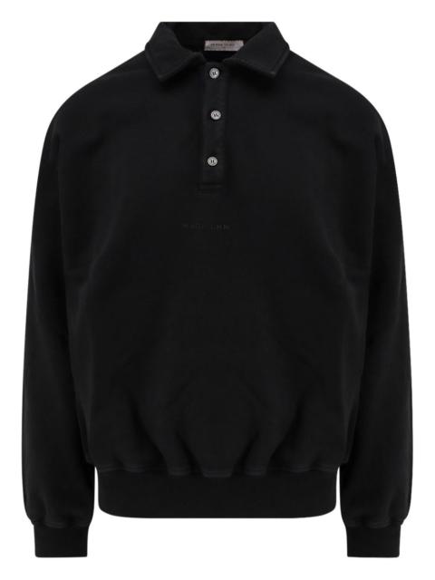 ih nom uh nit long-sleeve polo shirt