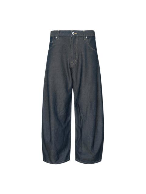Comme des Garçons Homme Garment Dyed Wide Leg Jeans