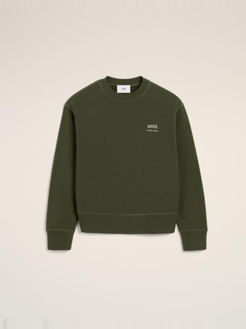 AMI Paris GREEN COTTON SWEATSHIRT