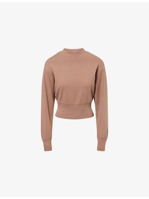 ADANOLA Cinch-Hem Modal-Jersey Sweatshirt