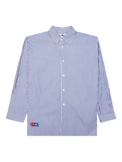 Comme des Garçons PLAY striped embroidered-detail shirt