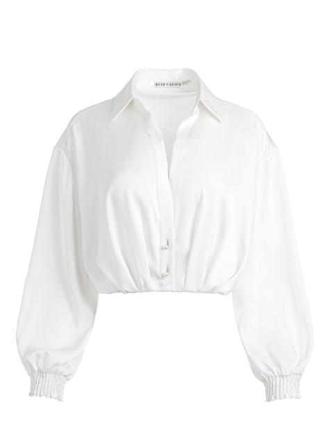 PIERRE PLEATED BACK BUTTON DOWN
