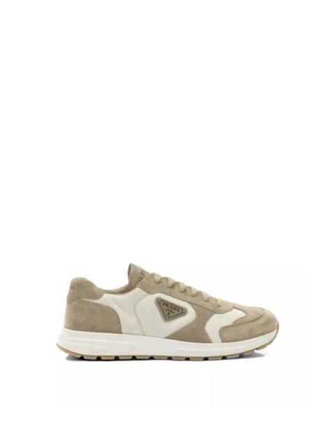 Prada Prax Sneakers in suede and Re-Nylon
