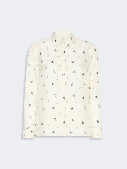 WEEKEND Max Mara PAVIDO Printed silk shirt - IVORY