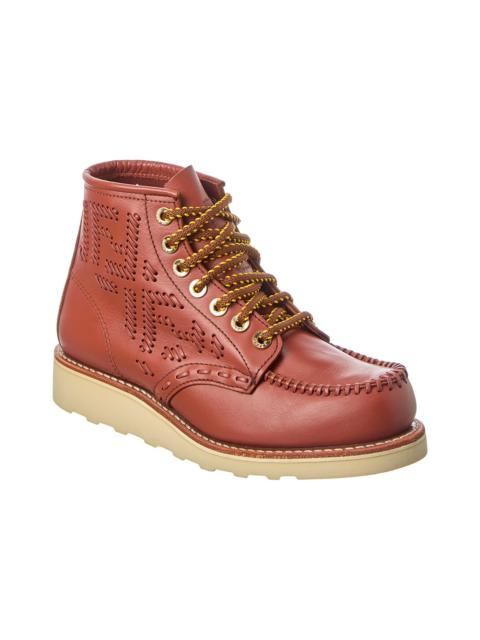 FENDI FENDI x Red Wing Leather Bootie