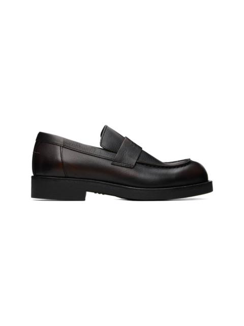 MM6 Maison Margiela Brown Leather Loafers