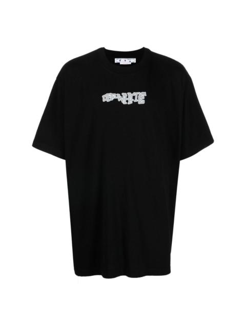 Off-White Bookish Flower Skate T-shirt | REVERSIBLE