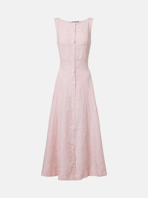 Polo Ralph Lauren Striped linen midi dress