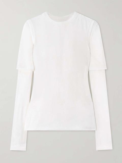 Jil Sander Set of three cotton-jersey tops White