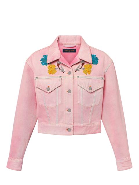 Louis Vuitton Embroidered Accent Denim Jacket
