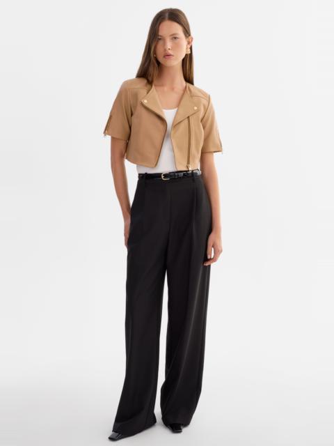 LAMARQUE KIRSI GOLD | Cropped Biker Jacket