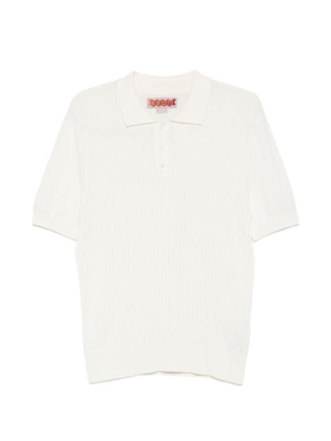 Baracuta ribbed polo shirt