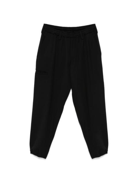 elasticated wool trousers