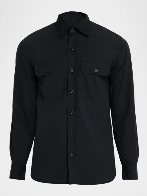 Ralph Lauren Men's Sueded Cotton Poplin Button-Down Shirt