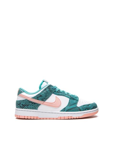 Dunk Low Snakeskin "Washed Teal/Bleached Coral" sneakers