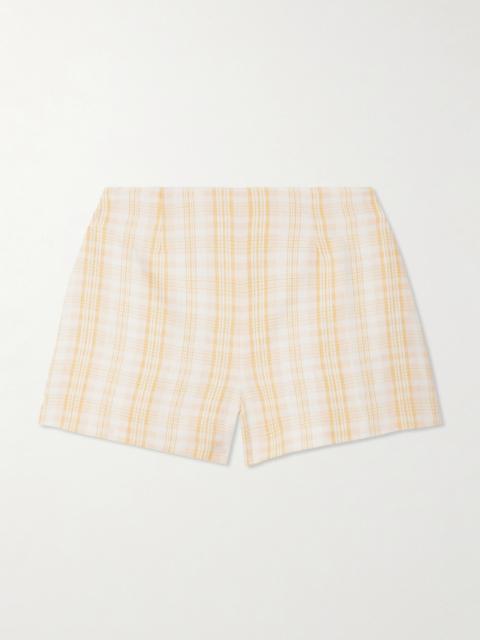 FAITHFULL Lila Checked Linen Shorts