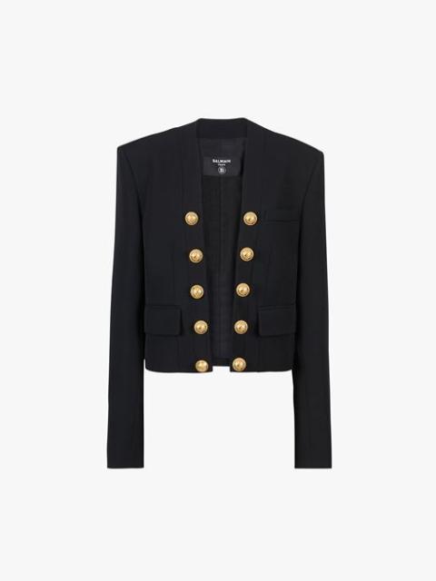 Black wool spencer jacket