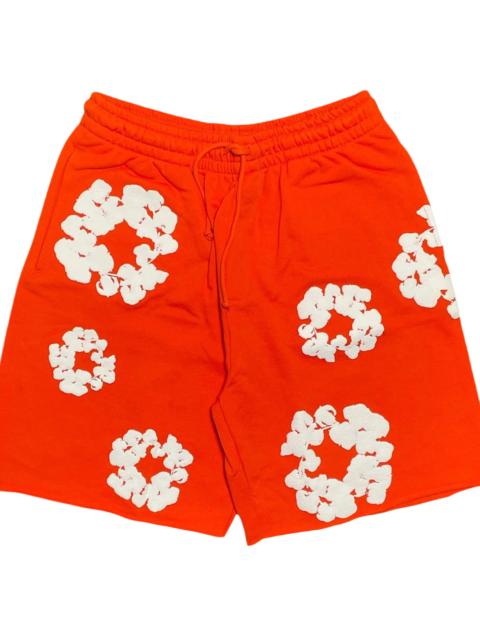 DENIM TEARS The Cotton Wreath Sweat Shorts "Orange" DT293