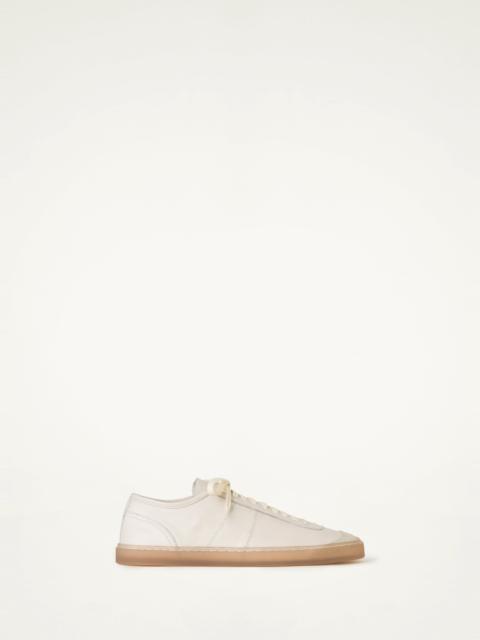 Lemaire Linoleum Basic Laced Up Trainers, Clay White