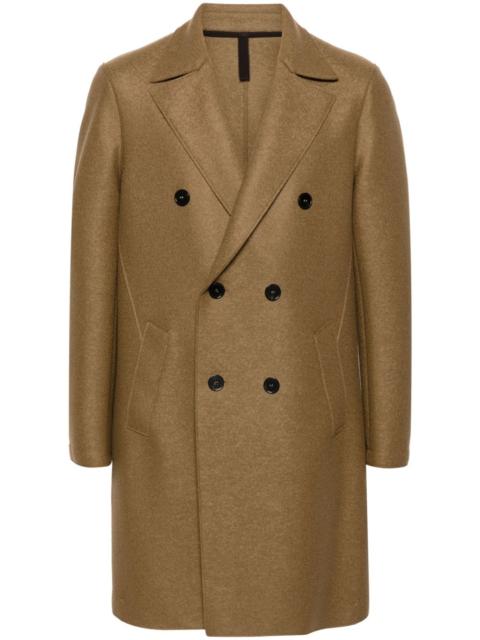 Harris Wharf London boiled-wool coat