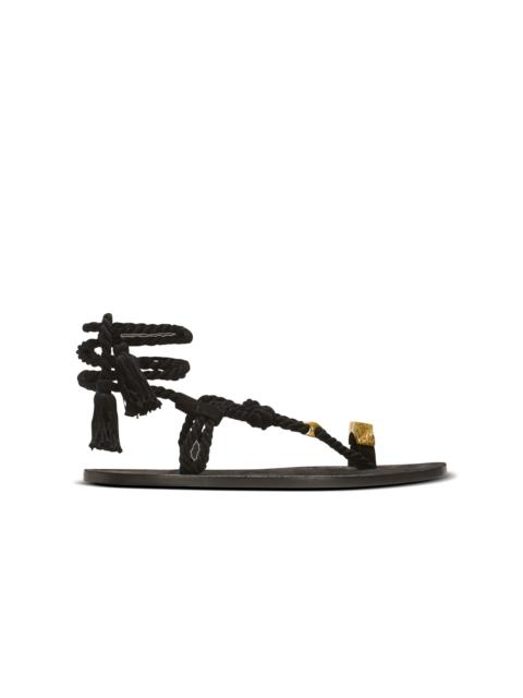 Balmain Flat tie sandals