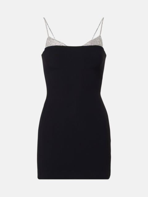 David Koma Embellished cady minidress