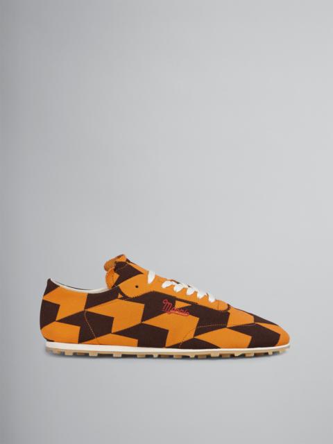 Marni HOUNDSTOOTH STRETCH JACQUARD PEBBLE SNEAKER