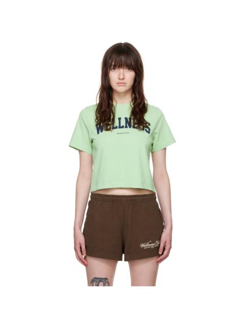 Sporty & Rich Green 'Wellness' Ivy T-Shirt