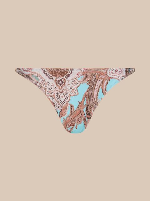 L'AGENCE Violet String Bikini Bottom