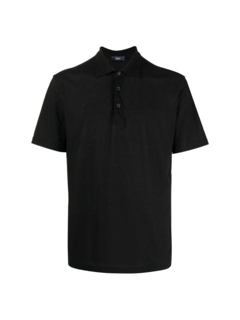 Herno short-sleeved polo shirt