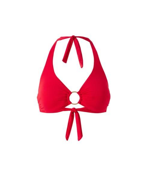 MELISSA ODABASH BRUSSELS RED BIKINI TOP
