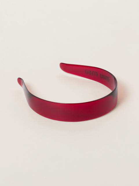 Miu Miu Plexiglas headband