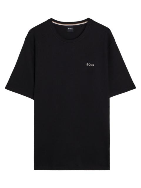 Boss Waffle Cotton-blend T-shirt