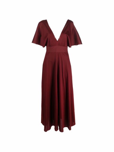 ERES Aurore gathered-detail V-neck dress