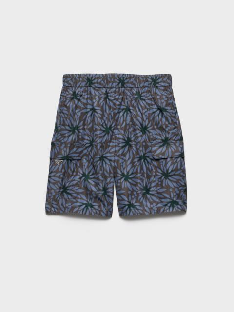 Prada Printed Re-Nylon swim trunks