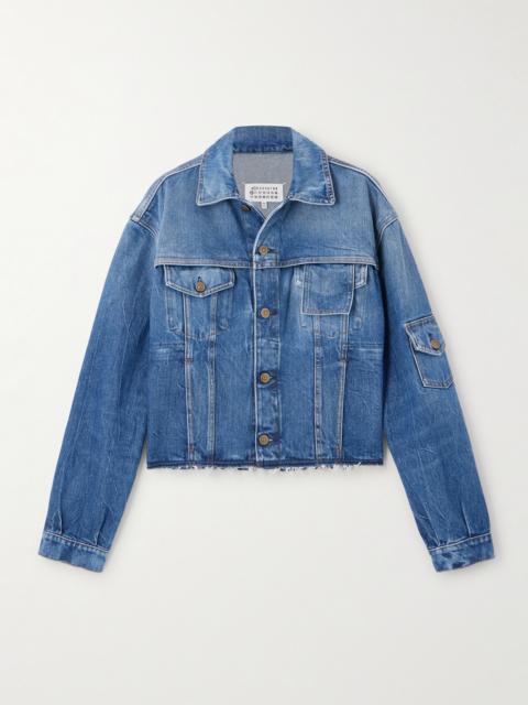 Maison Margiela Sports Frayed Denim Jacket
