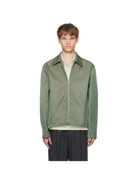 Jil Sander Green Zip Jacket