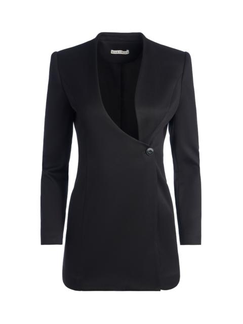 LUCIEN CURVED V-NECK FITTED BLAZER