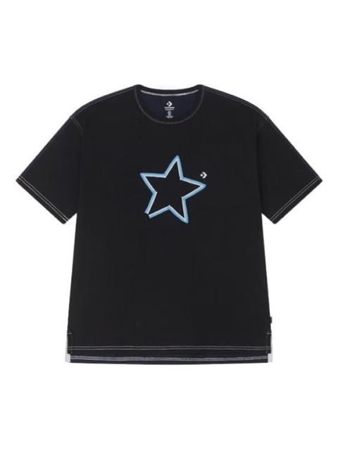 Converse One Star Logo Tee 'Black BLue' 10025871-A02