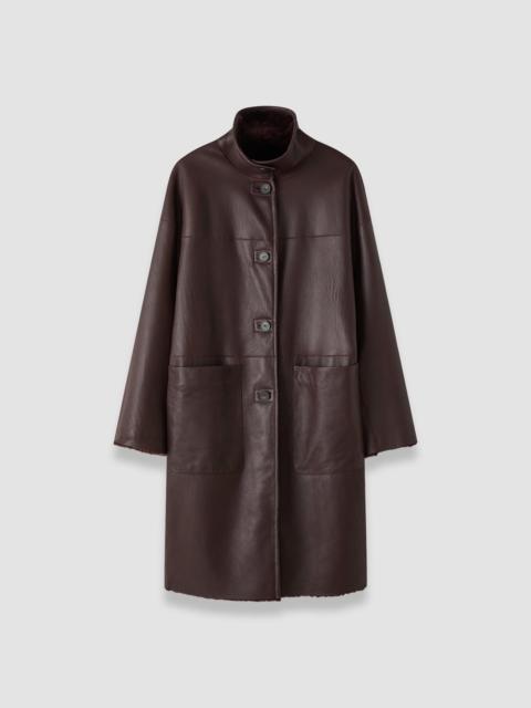 JOSEPH Ari Reversible Natural Shearling Coat