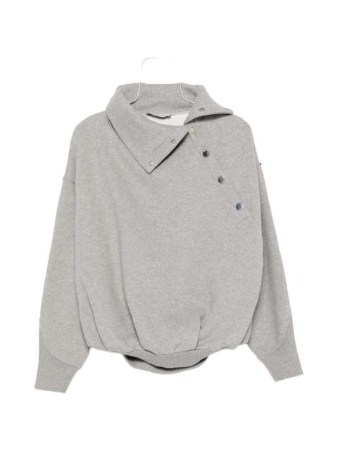 Sportmax Sportmax Asymmetric Press-stud Sweatshirt