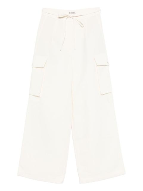 RÓHE drawstring-waist cargo trousers