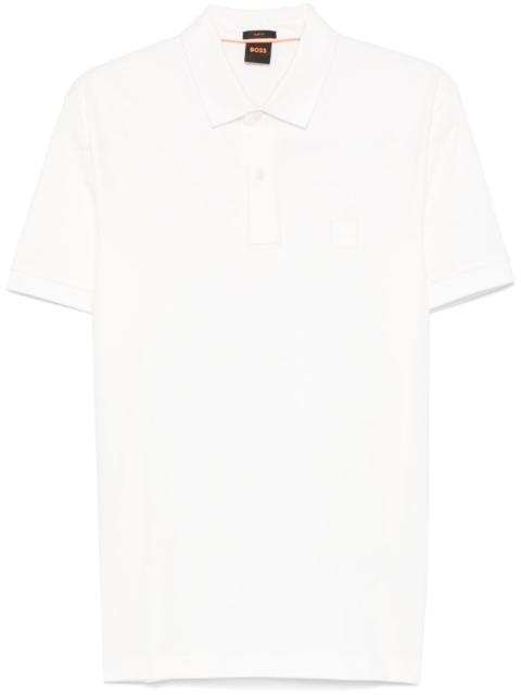 logo-embroidered polo shirt