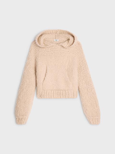 CELINE Hooded sweater in cashmere wool