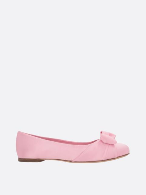 FERRAGAMO VARINA SATIN BALLERINAS