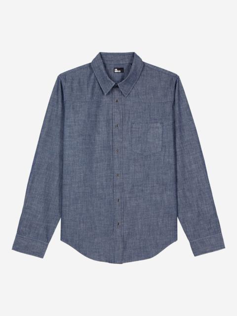 The Kooples BLUE RAW DENIM SHIRT