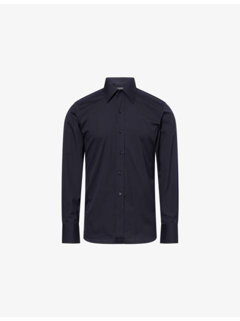 TOM FORD Slim-Fit Classic-Collar Cotton Shirt