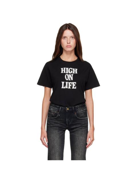 R13 Black 'High On Life' Boy T-shirt